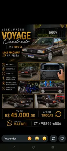 Volkswagen Voyage CL 1.8 (álcool) 1995