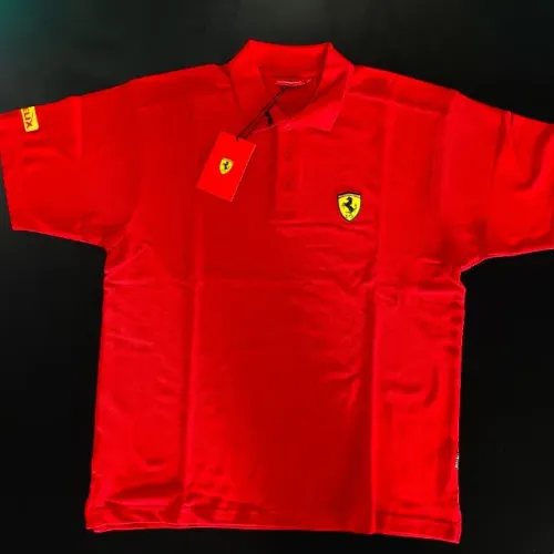 Camisa Polo Ferrari Oficial Licenciada Vermelha Tam. L Nova
