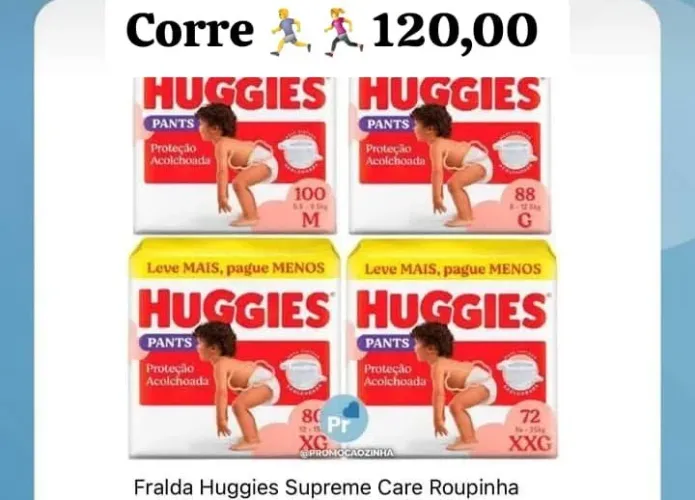 Fraldas promoção 