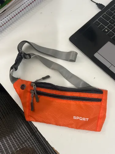 Pochete Esportiva Slim Laranja - Corrida, Caminhada e Academia