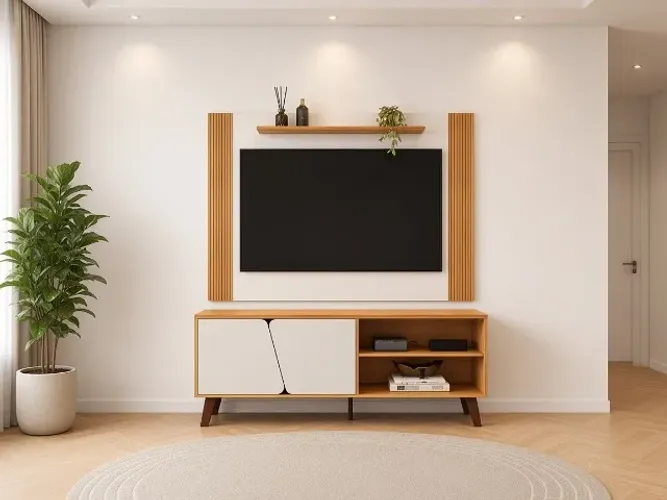 Painel e Rack Mark 1,50m Ripado Canelado (NOVO A PRONTA ENTREGA)