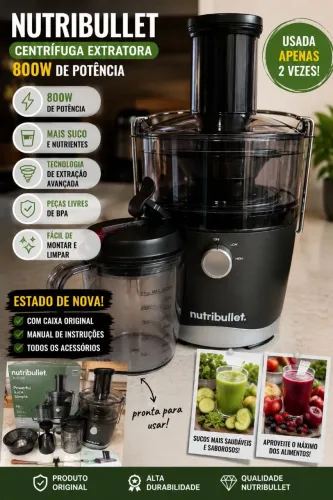 OPORTUNIDADE - Centrífuga extratora de suco nutribullet - Processador