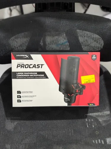 Microfone Condensador HyperX ProCast - Lacrado