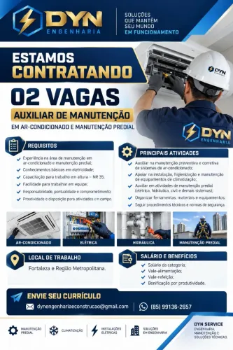 Auxiliar de manutenção