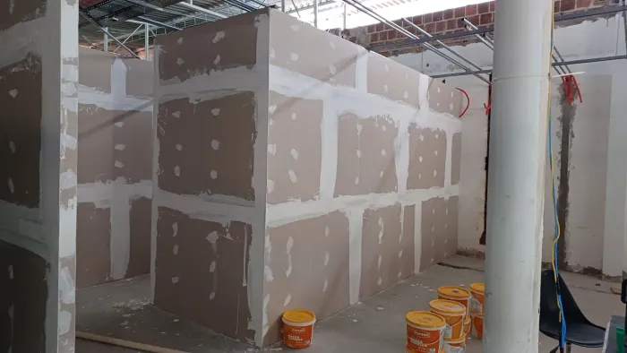 Reboco de gesso