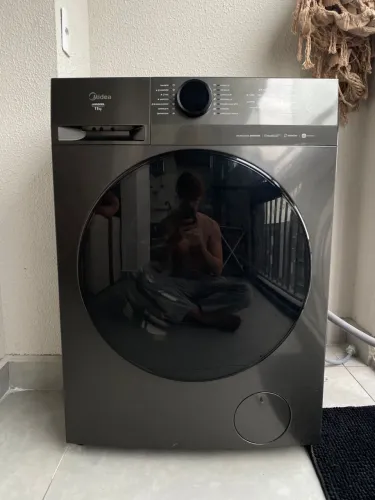 Lavadora Midea 11kg Inverter (Grafite/Titanium) - Moderna, Econômica e Silenciosa