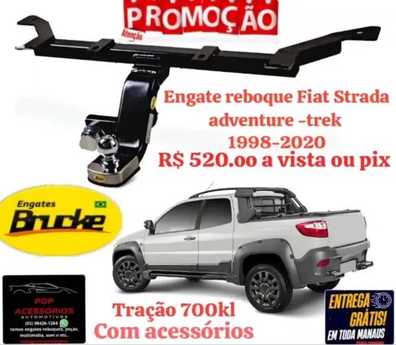 Engate reboque Fiat Strada