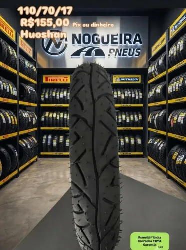 110/70/17 Huoshan Vipal motos Twister, Fazer, Ninja, CB, MT-03, Comet e similares