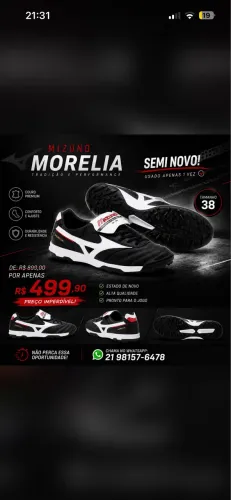 CHUTEIRA MIZUNO MORELIA