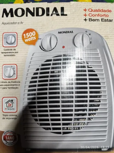 Aquecedor a ar Mundial 1500 watts