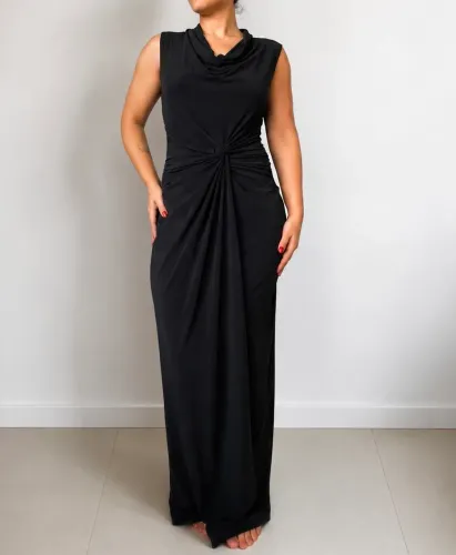 vestido longo calvin klein