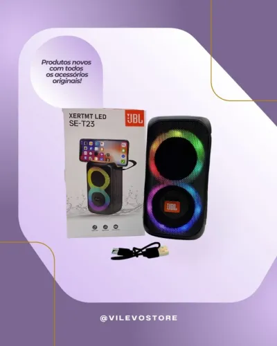 Caixa de Som JBL SE-T23 8W luzes LED