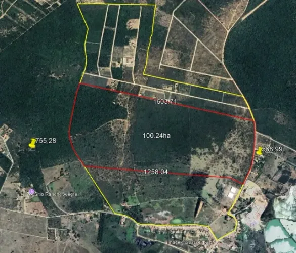 Área para venda - 1000.000m²