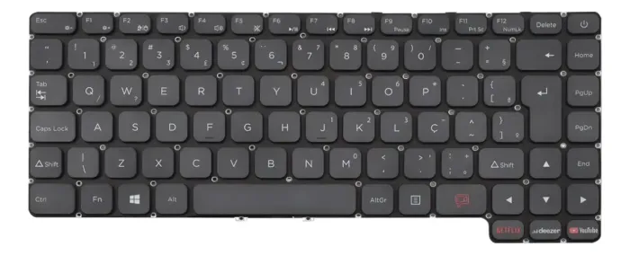 TECLADO P/ NOT POSITIVO MOTION C4128C NETFLIX