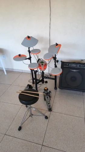 Bateria Eletrônica Auburn Music / X-Pro ED2 + Banco | Excelente Estado