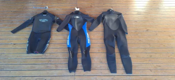 Long John usado, roupa de neoprene, surf, roupa de borracha, sleeve