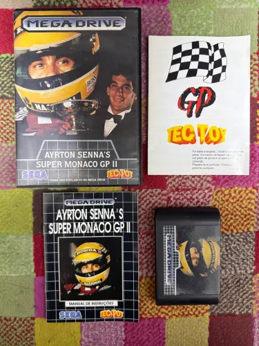 Super Monaco Gp 2 Ayrton Senna Mega Drive Tectoy Tec Toy Sega impecável