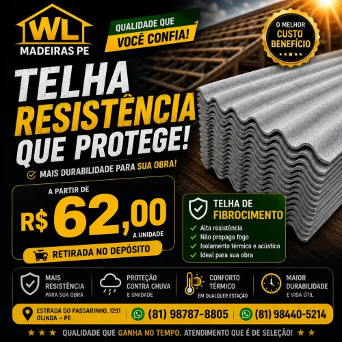Telha 2.44x1.10 5mm