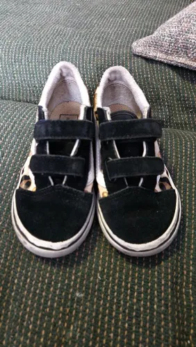 Tênis Vans Original Infantil Old Skool - Oncinha | Velcro | Tam. 24/25