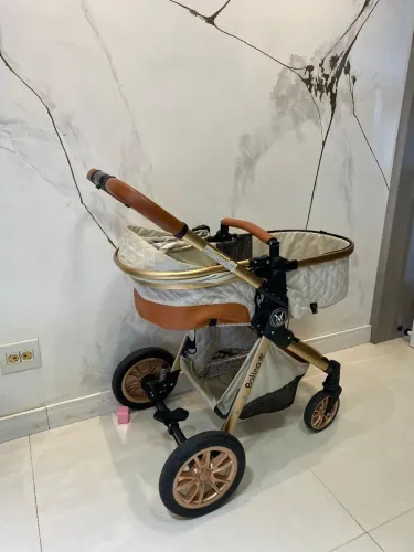 Carrinho Bolina 3 em 1 completo com bebê conforto 