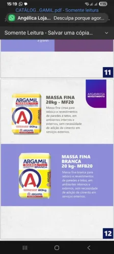 Massa fina para embolsa
