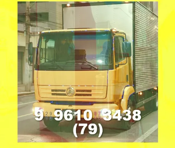 Frete rápido e seguro! Contate Anderson: 79?9?9610?3438 e faça sua mudança hoje!