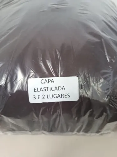Capa Elastica para sofá de 3 e 2 lugares Marron