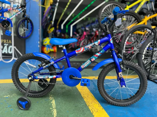 Bicicleta aro 16 Capitão América