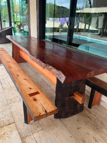 Mesa rústica Madeira 3,15