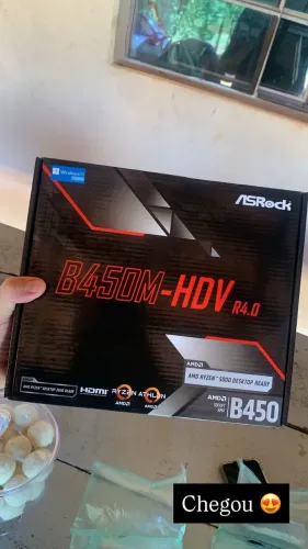 Vendo placa mãe b450m zerada