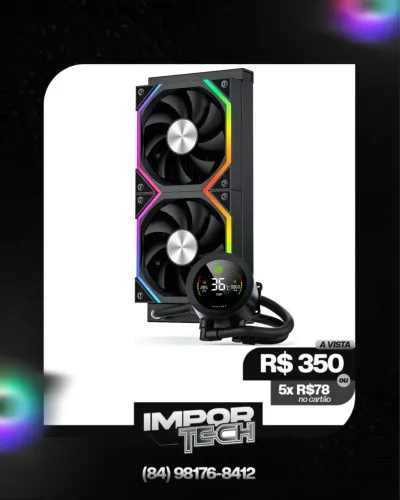 Water Cooler Digital Gamemax Ice Burg 240mm Black. @importech_084