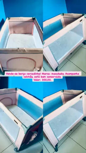 Berço tipo cercadinho 