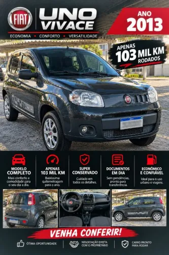 Fiat Uno Vivace/rua 1.0 EVO Fire Flex 8V 5P 2013