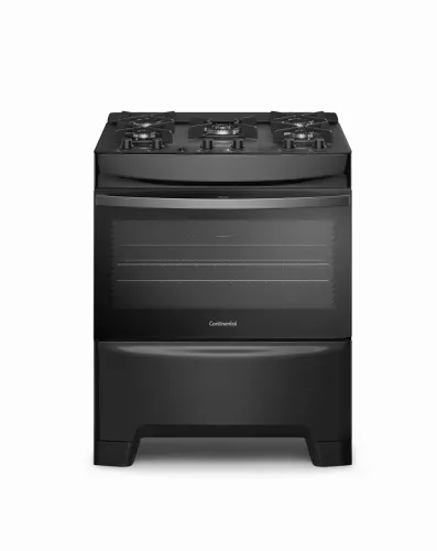 Fogão continental 5 bocas preto 