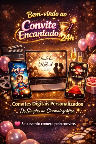Convite Digital Premium Cinematográfico