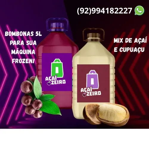 Bombonas de Açaí e Cupuaçu