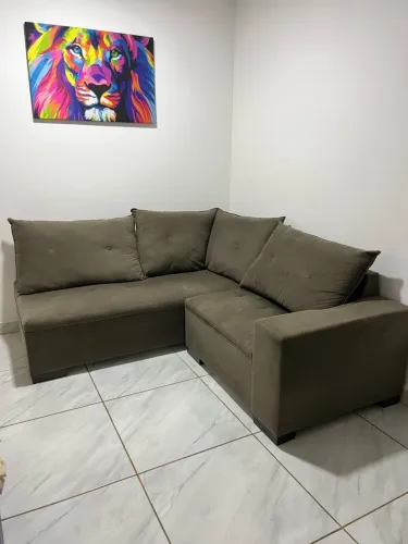 SOFÁ DE CANTO 2 PEÇAS