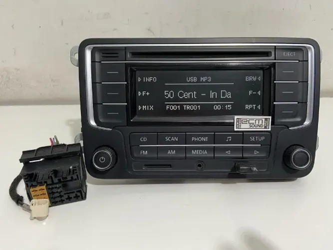Rádio Original Vw Gol G7 / G8/ Voyage / Fox Com Código E Chicote