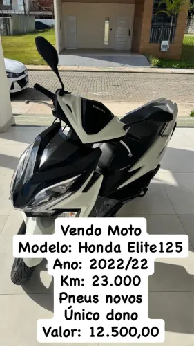 Vendo Moto Honda Elite 125