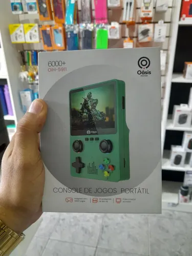 Vídeo game portátil oásis 6000mil jogos