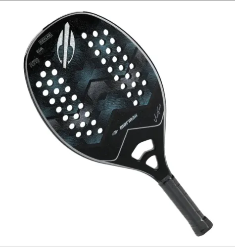 Raquete De Beach Tennis Mormaii Vini Font Prata C/ Capa - Profissional