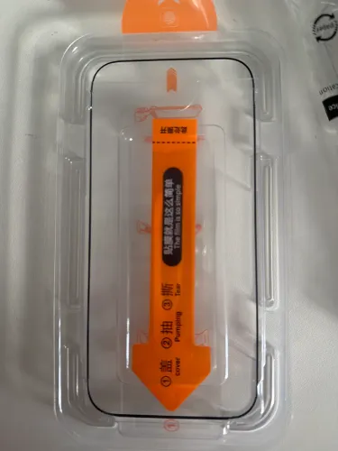 Película com aplicador iPhone17 pro transparente de vidro 