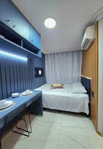 Studio Distribuído Em 22M² E 1 Vaga De Garagem No Costa Azul. 1LM2OCJ