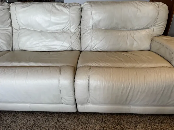 Sofá de Canto Modular em Couro Legítimo - Super Confortável (Com Ajuste Elétrico)