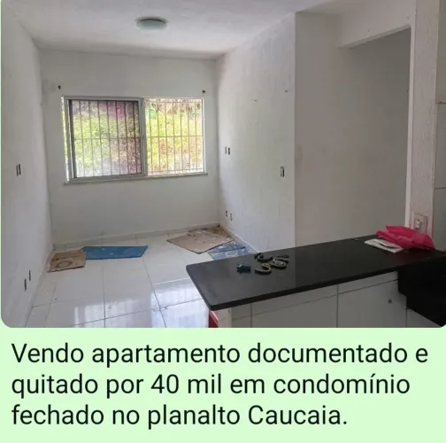 Apartamento documentado e quitado em condomínio fechado no Planalto Caucaia por r$ 40.000