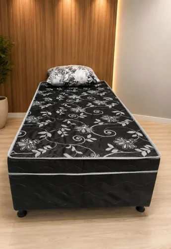 Cama box tamanho solteiro