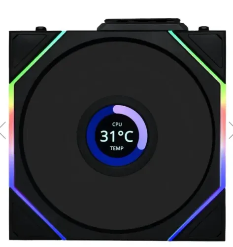 Kit 3 fans Lian Li UNI FAN TL Wireless LCD NOVO LACRADO PRETO
