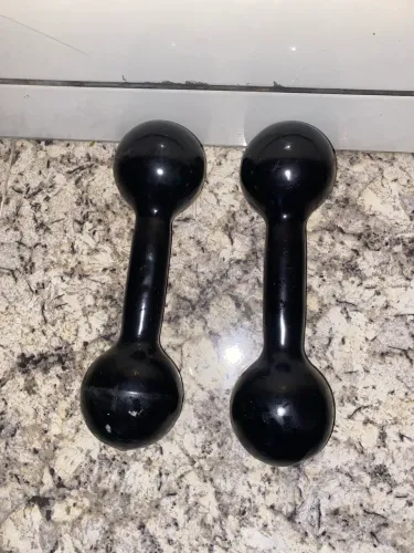 Dois Halteres emborrachados 5Kg cada um