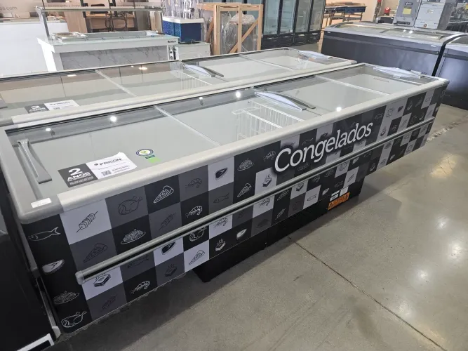 ilha de congelados 3 metros 820L - nova a pronta entrega