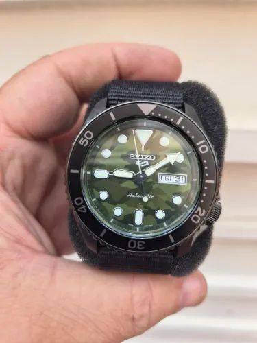 Relógio Seiko Automático 5 Sports Militar SRPJ37B1